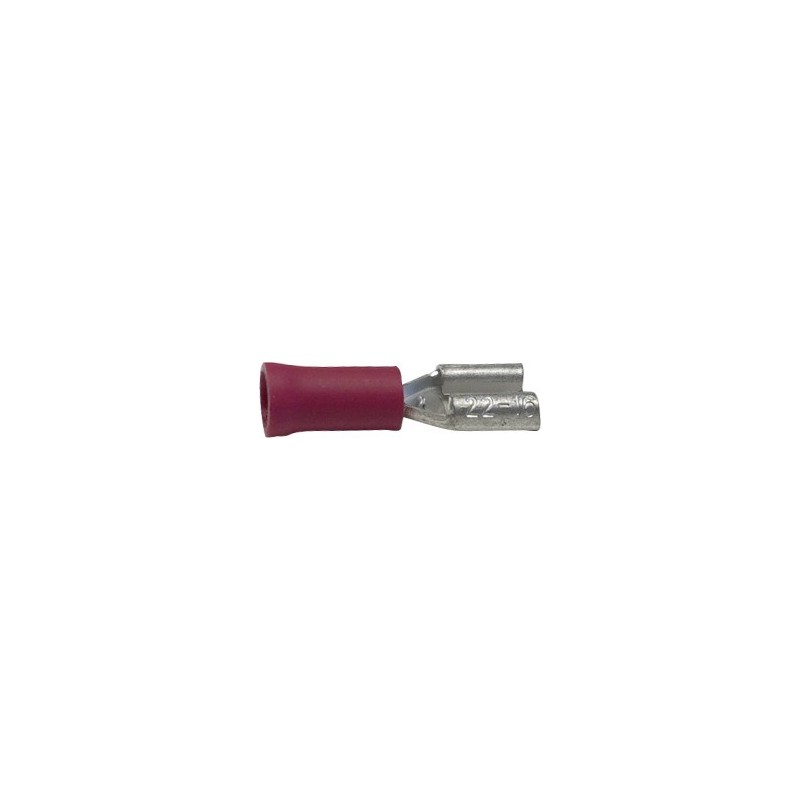 Cosse plate femelle rouge 6.35mm²