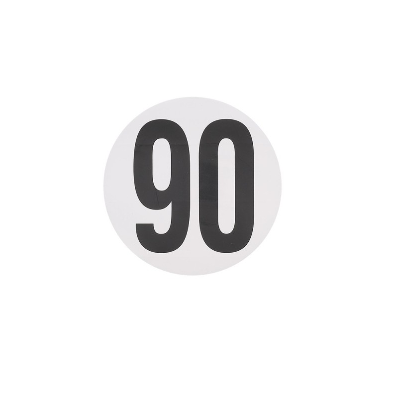 Pictogrammes de vitesse adhésifs 90km/h