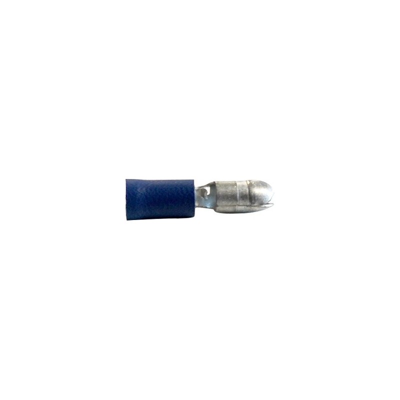 Cosse cyl male bleue Ø4