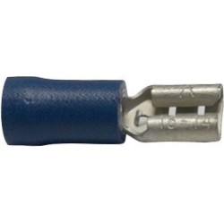 Cosse plate femelle bleue 6.35mm²