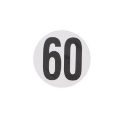 Pictogrammes de vitesse adhésifs 60km/h