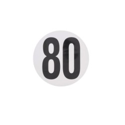 Pictogrammes de vitesse adhésifs 80km/h