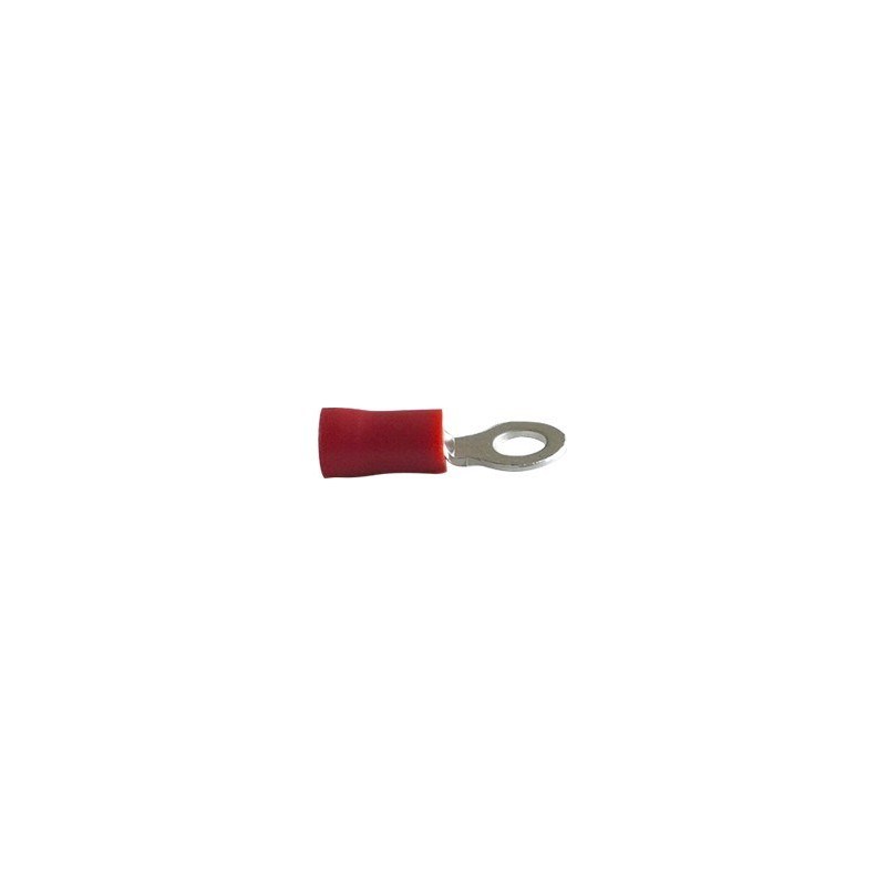 Cosse borne rouge Ø4 mm