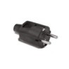 Fiche caoutchouc IP44 2P+T 16A mâle 8cm