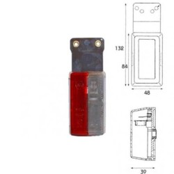 Feu de gabarit rouge blanc sur platine 84X48X38mm