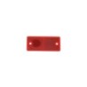 Catadioptre rectangulaire rouge avec 2 trous de fixation 4.2 mm
