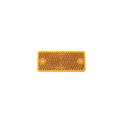 Catadioptre rectangulaire blanc AVEC 2 TROUS DE FIXATION 4,2MM