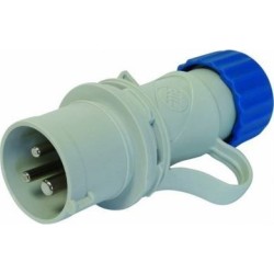 Fiche mâle CE17 normalisée 240V 2P+T avec connexions à vis