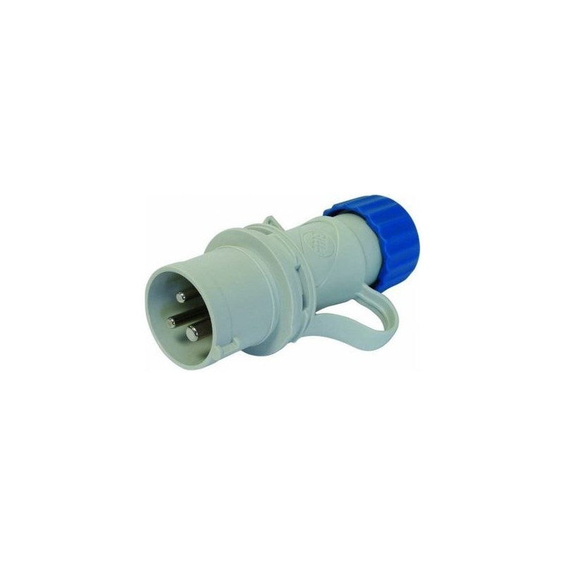 Fiche mâle CE17 normalisée 240V 2P+T avec connexions à vis