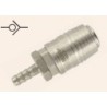 COUPLEUR RAPIDE METAL 1/2 CANNELE Ø10mm PASS 6mm