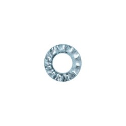 SACHET RONDELLES 549 A DENTURE EXTERIEURE ZN BLANC NFE 27 Ø4x8x0.5mm