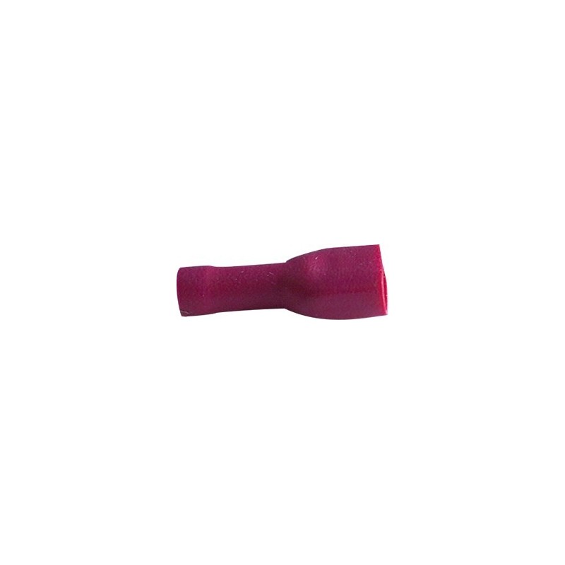 COSSE PLATE FEMELLE ROUGE ISOLEE 6,35