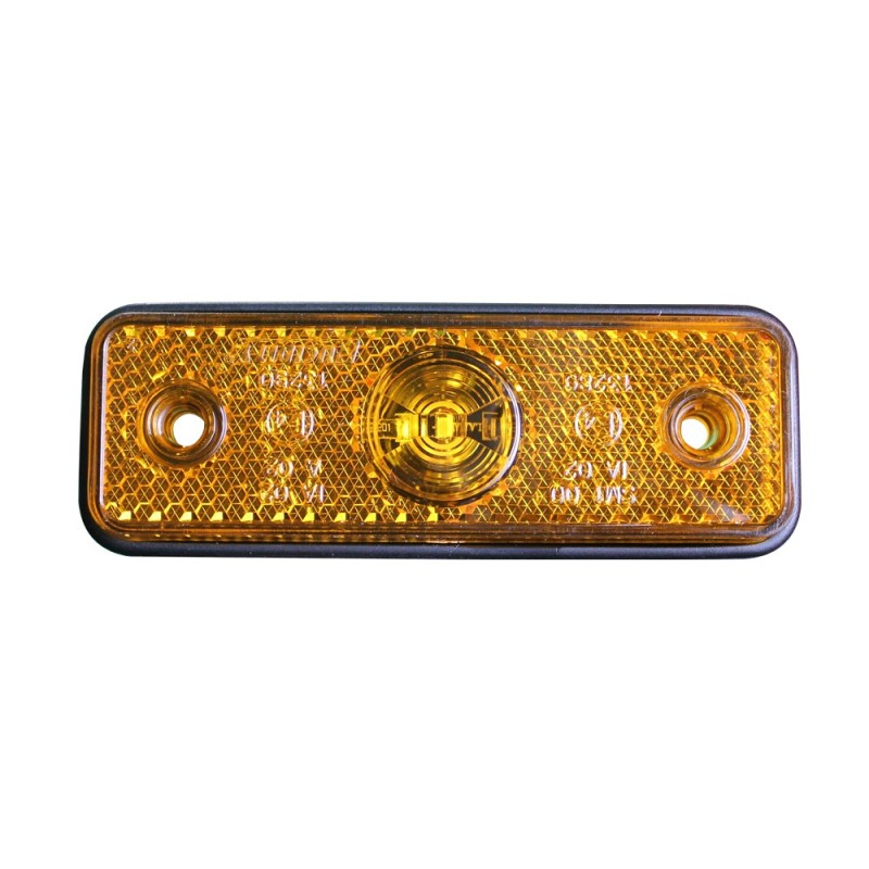 Feu de position LED orange 95X8X31mm 24V 0.8W E13