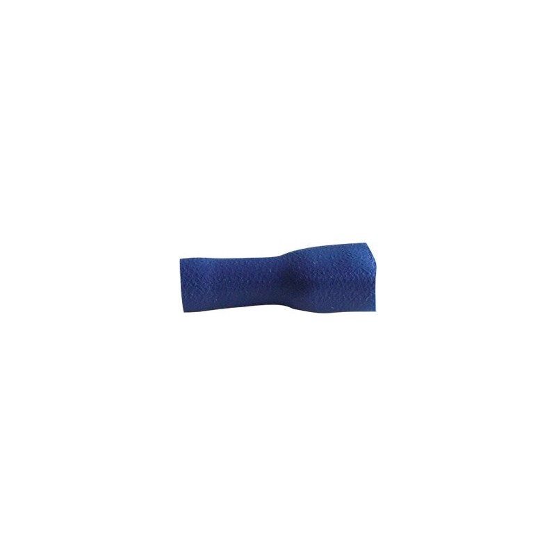 COSSE PLATE FEMELLE BLEUE ISOLEE 6,35