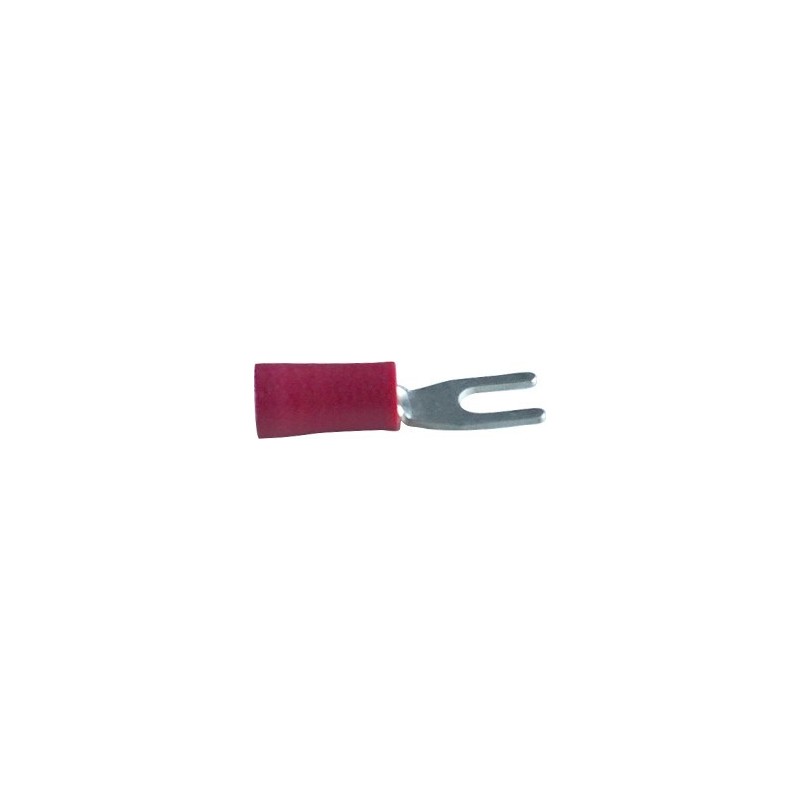Cosse fourche rouge rouge M3