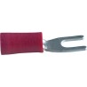 Cosse fourche rouge rouge M3
