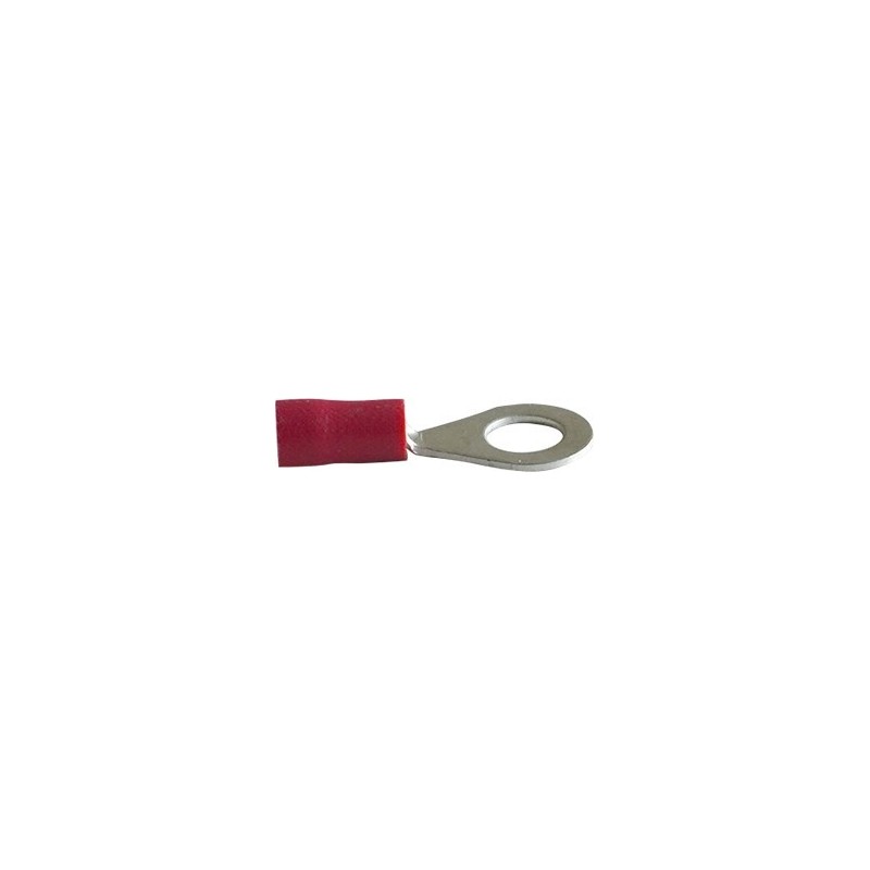 Cosse borne rouge Ø6 mm