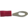 Cosse borne rouge Ø6 mm