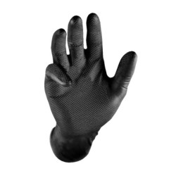 GANT NITRILE GRIPPAZ BLACK TEXTURE BOITE DISTRIBUTRICE TAILLE L