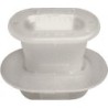 SACHET AGRAFES 9438 ECROUS PLASTIQUES POINCONNAGE 7,2X14,2MM