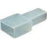 MANCHON POUR COSSES PLATES MALE 6.3 X 0.8MM