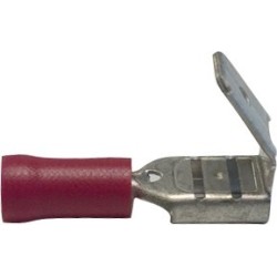 Cosse mixte rouge male/femelle avec languette 6.35mm²