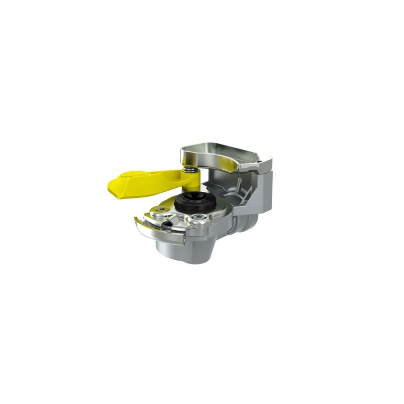 Tête d'accouplement M16x1.5 pour tracteurs sans prise pression Jaune WABCO avec clapet