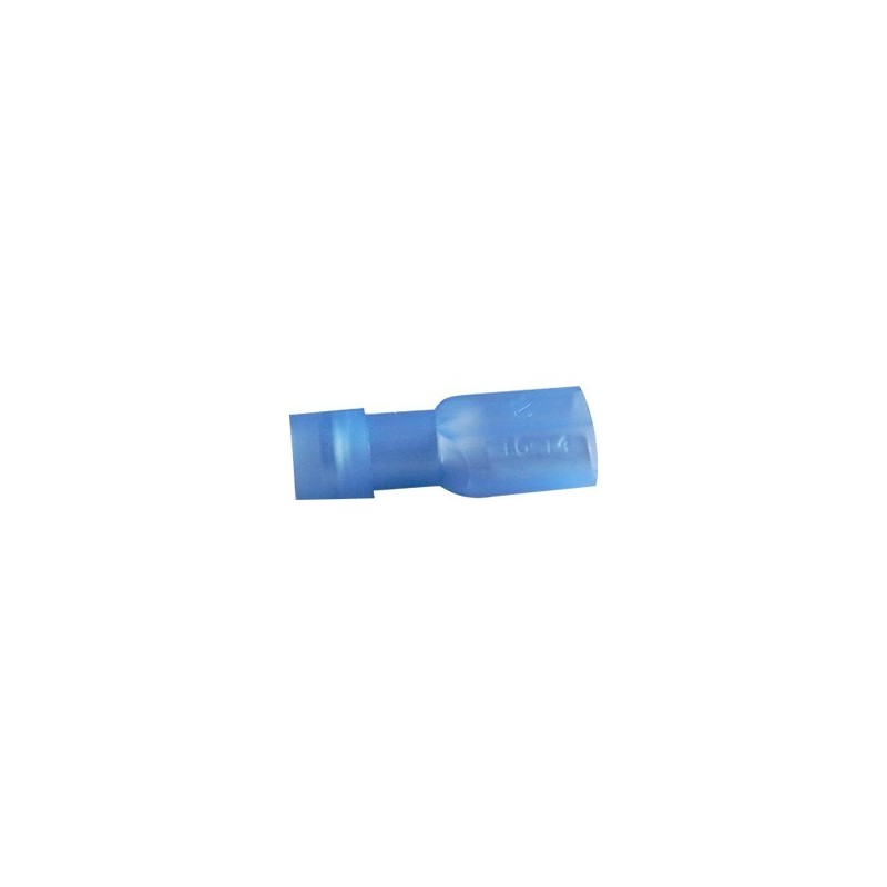 Cosse plate femelle bleue isolée étanche 6.35mm²