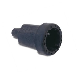 Fiche caoutchouc IP44 2P+T 16A femelle 8cm