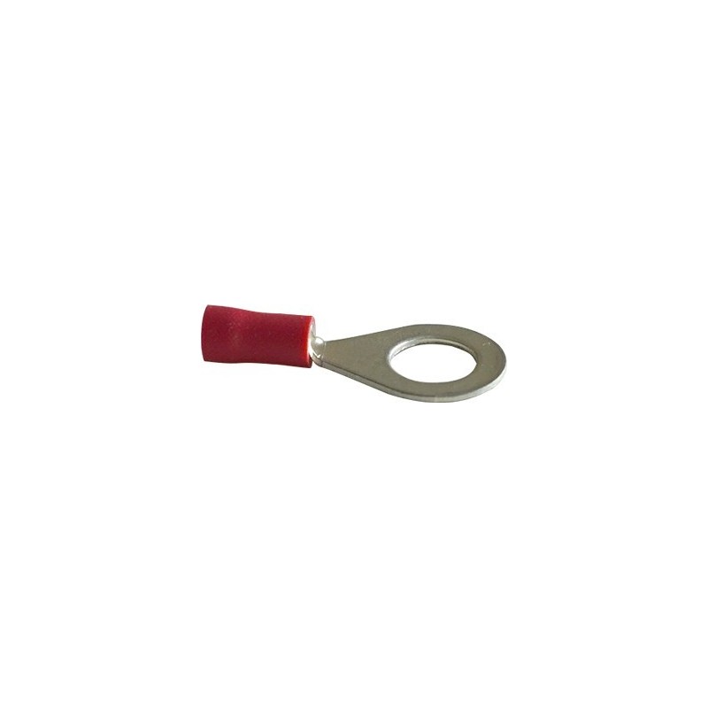 Cosse borne rouge Ø8 mm
