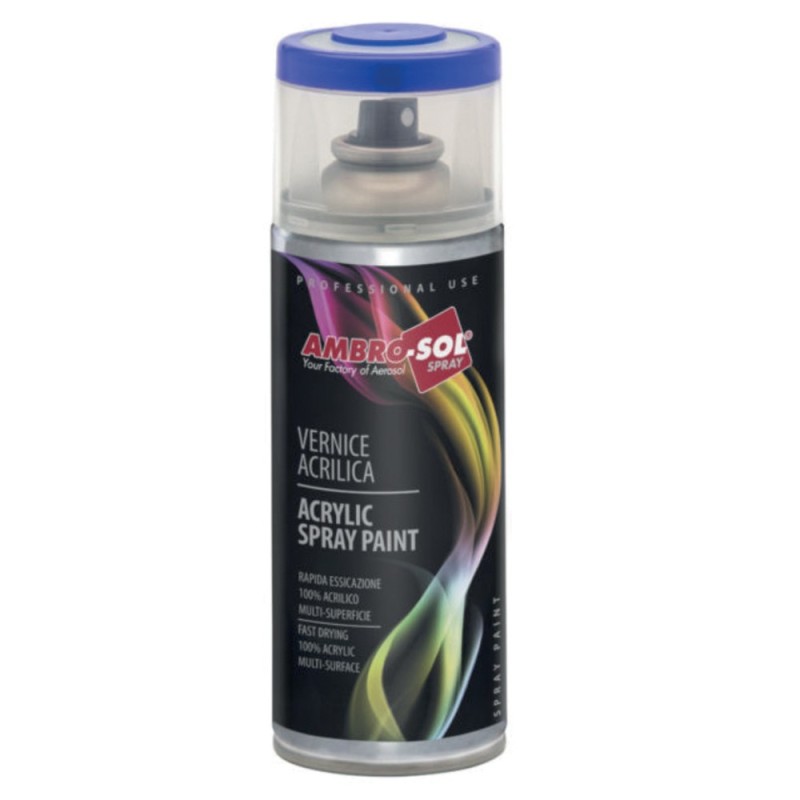 Aérosol peinture acrylique monocouche finition brillante RAL5015