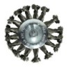 Brosse métal sur tige 6mm fil torsadé Ø 75mm