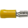 Cosse plate femelle jaune 6.35mm²