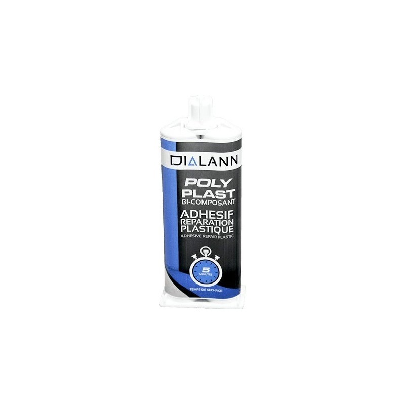 Colle POLY PLAST bi-composant polyuréthane 5 minutes 50ml