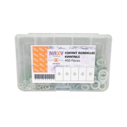 Coffret rondelle éventail simple enture 450 pcs
