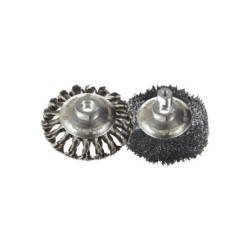 Brosse métallique circulaire fil ondulé Ø100mm M14
