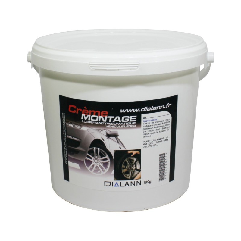 Crème de montage Crème lubrifiante pour montage pneumatique 5kg vl
