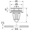 SACHET AGRAFES 11650 MOULURES ET BANDEAUX Ø POINCONNAGE 8,2MM
