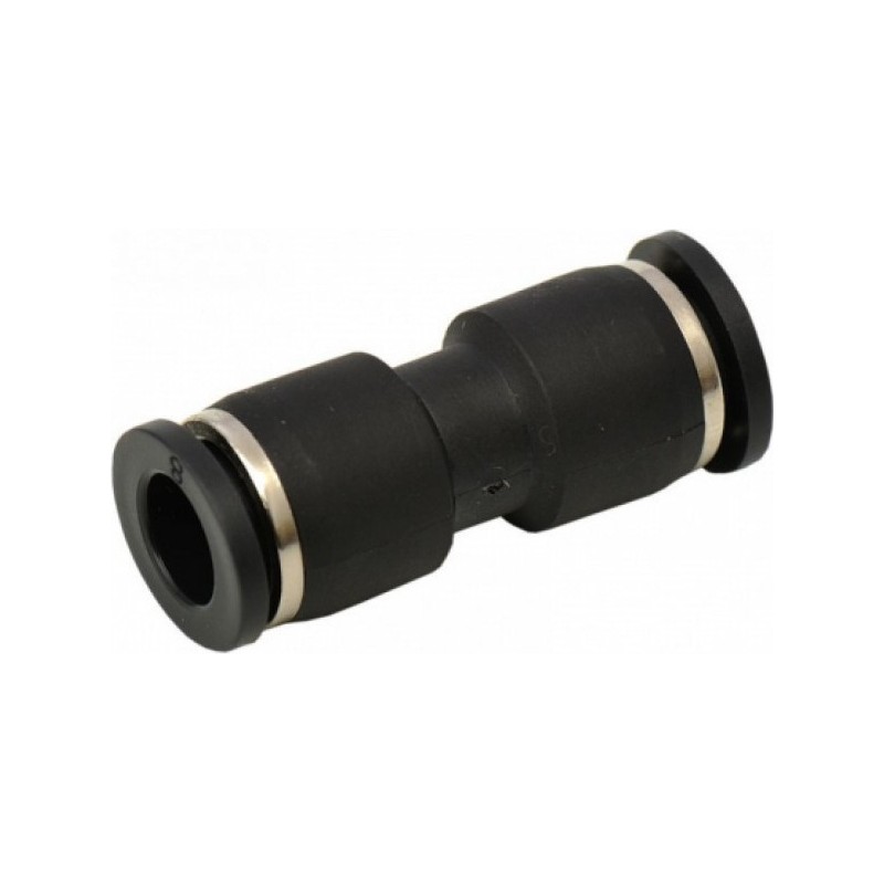 Raccord autobloquant plastique union droite égale Ø6
