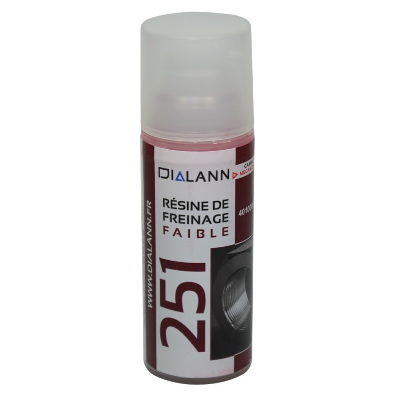 251 résine de freinage faible rouge