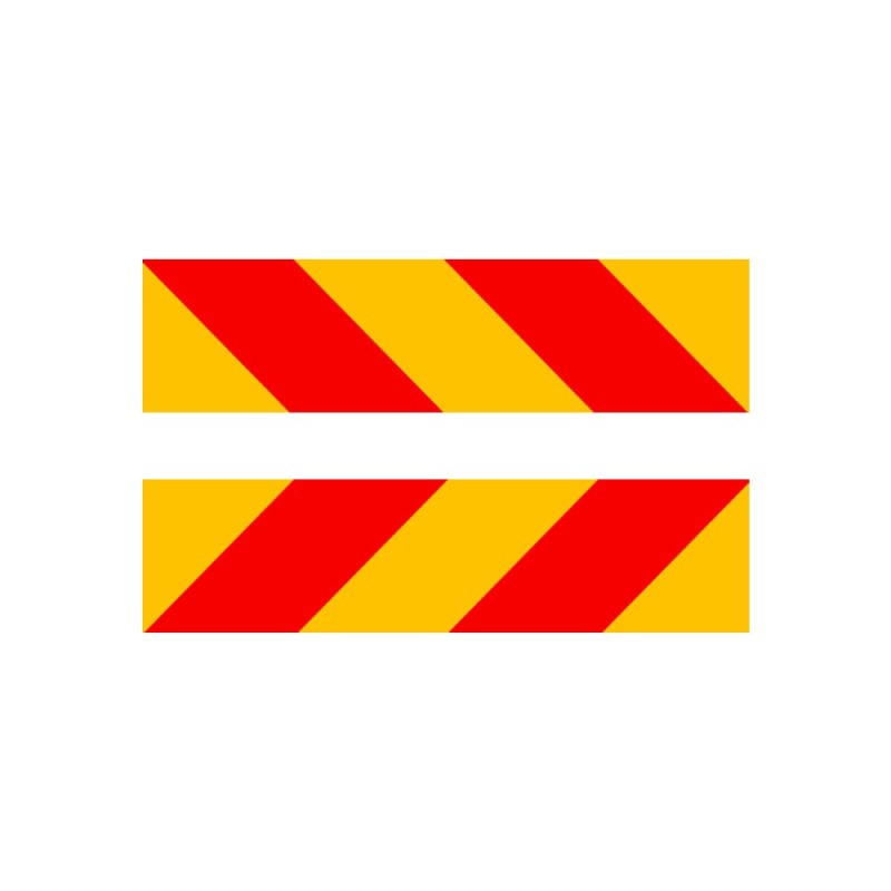 Plaques de balisage arrière pour remorque catégorie II type europe Reflex Allen