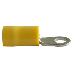 Cosse borne jaune Ø4 mm