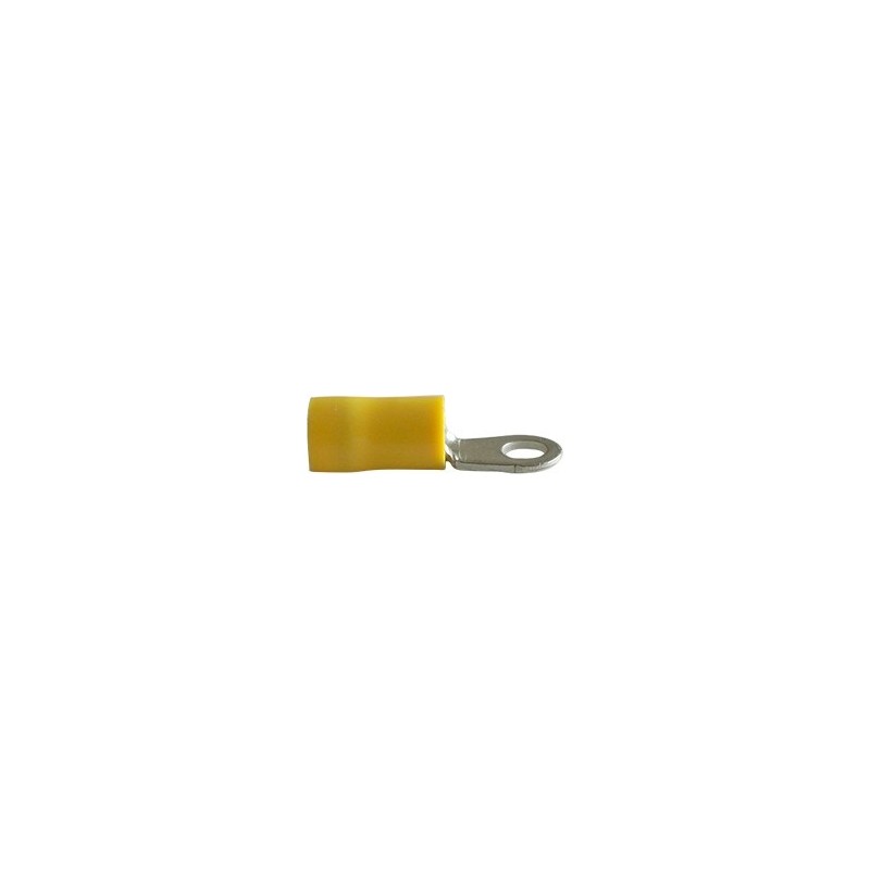 Cosse borne jaune Ø4 mm