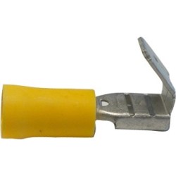 Cosse mixte jaune male/femelle avec languettes 6.35 mm²
