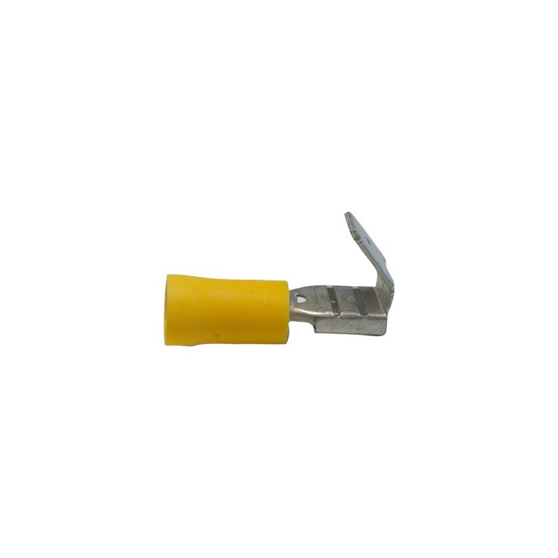 Cosse mixte jaune male/femelle avec languettes 6.35 mm²