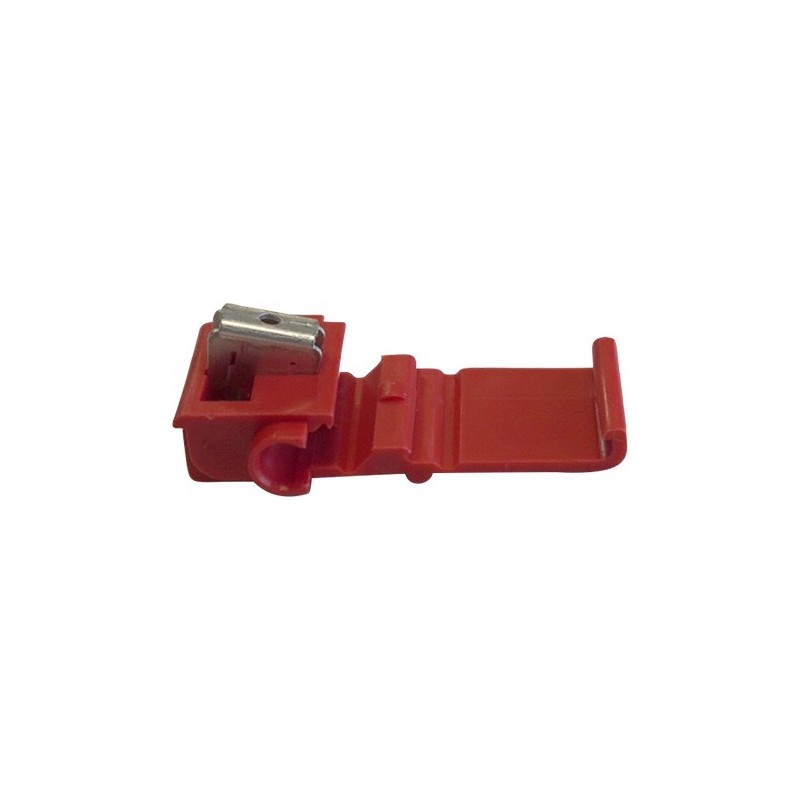 Connecteur auto dénudant double lames rouge 0.5 à 1.0mm²
