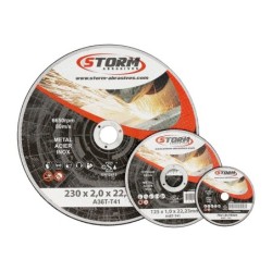 Disques à tronçonner - Acier/ Inox STORM Ø76 x 1,0 x 10mm Plat - ACIER