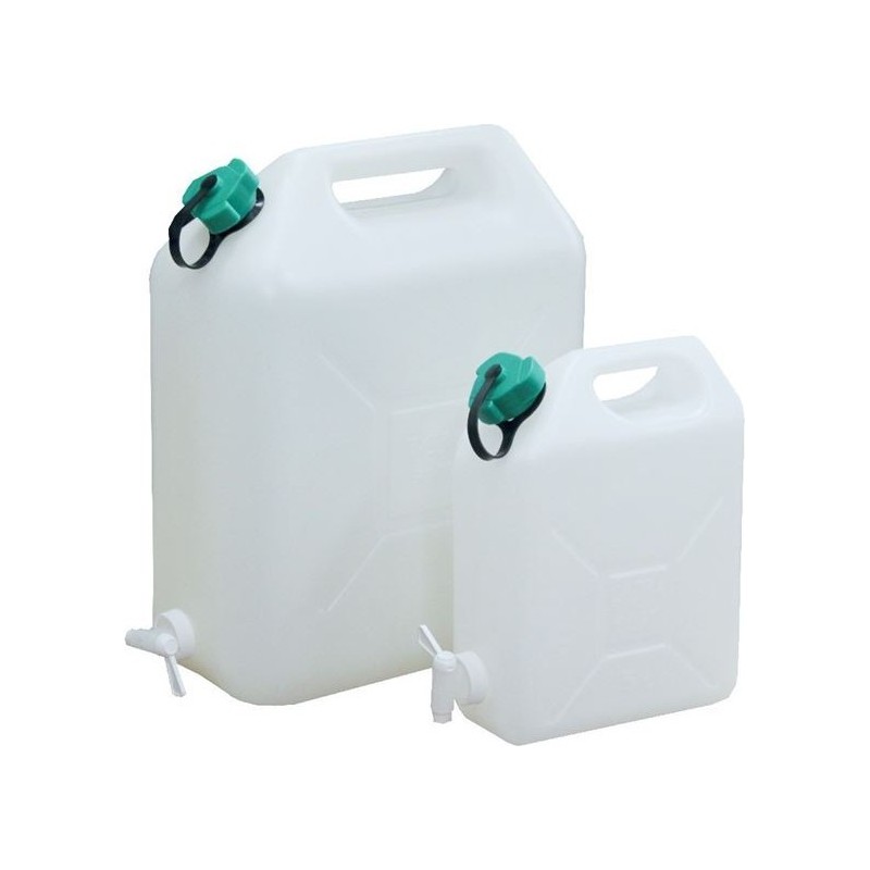 JERRICAN 5 LITRES PLASTIQUES + ROBINET