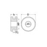 SACHET PASSE FILS 707 Ø INT. 7MM, EXT.15MM, FOND DE GORGE 10MM,EP 2MM