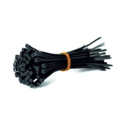 Collier de serrage simple nylon noir 370 x 7.6